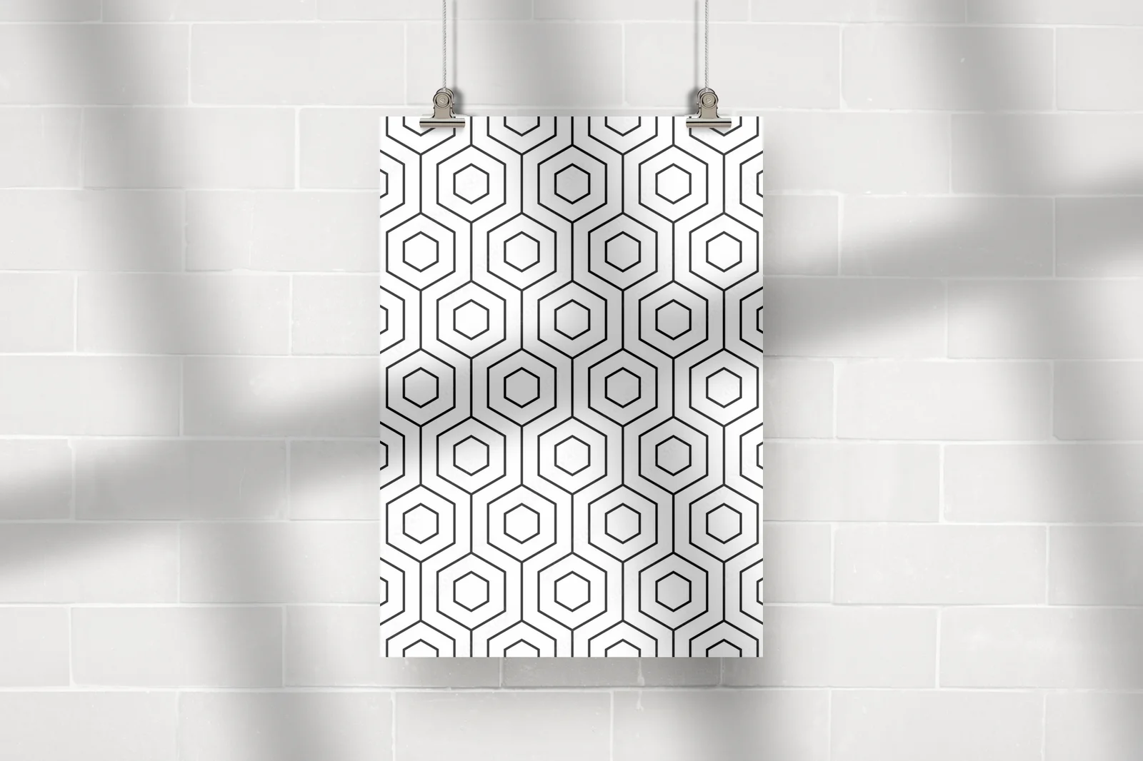 Monochromatyczna elegancja w geometrycznych formach