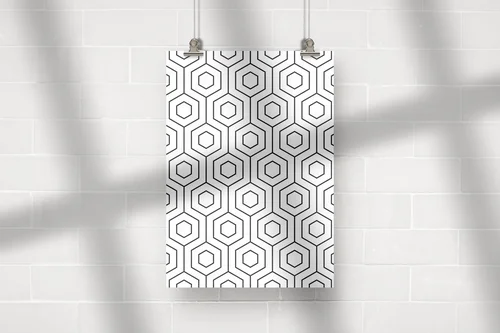 Monochromatyczna elegancja w geometrycznych formach