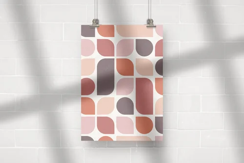 Abstrakcyjne boho w geometrycznym stylu