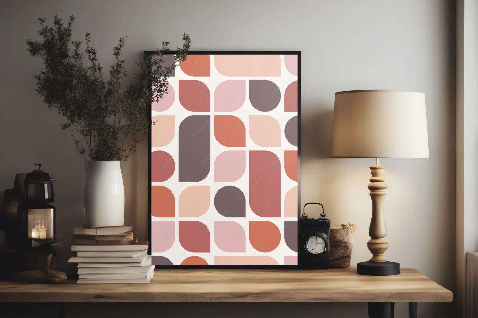 Abstrakcyjne boho w geometrycznym stylu