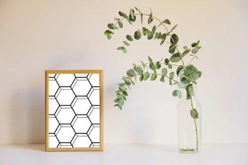 Elegancka geometria w monochromatycznej harmonii