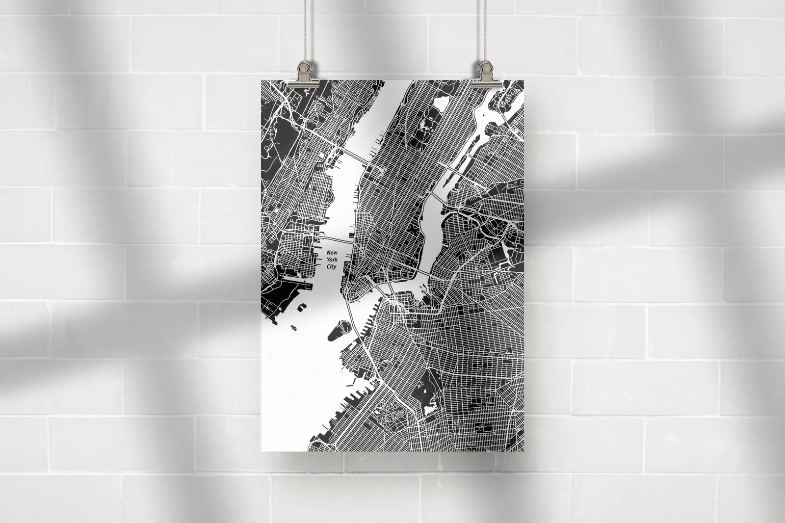 Miejski pejzaż w monochromatycznym stylu