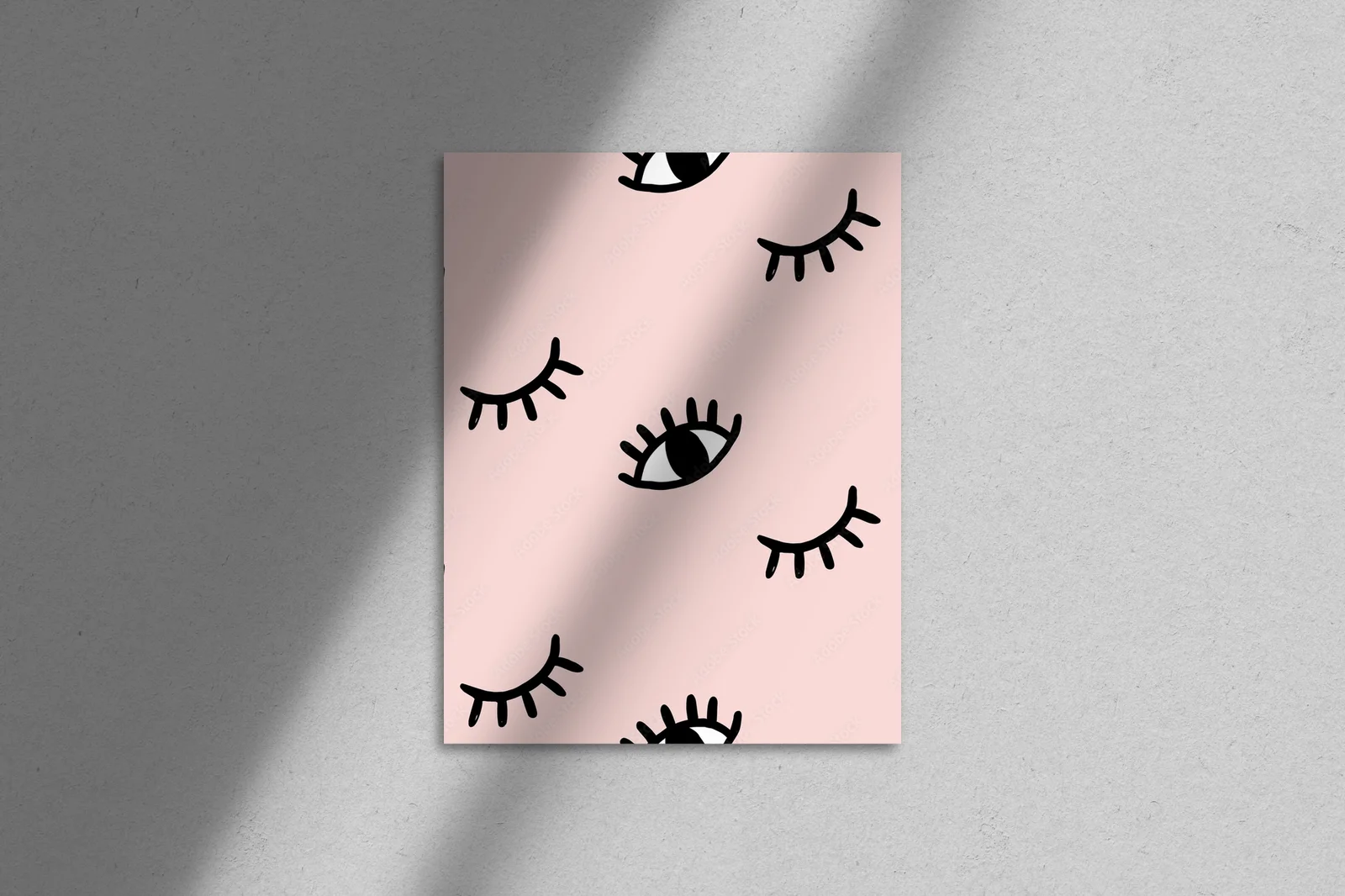 Urokliwe doodle oczu w delikatnych odcieniach