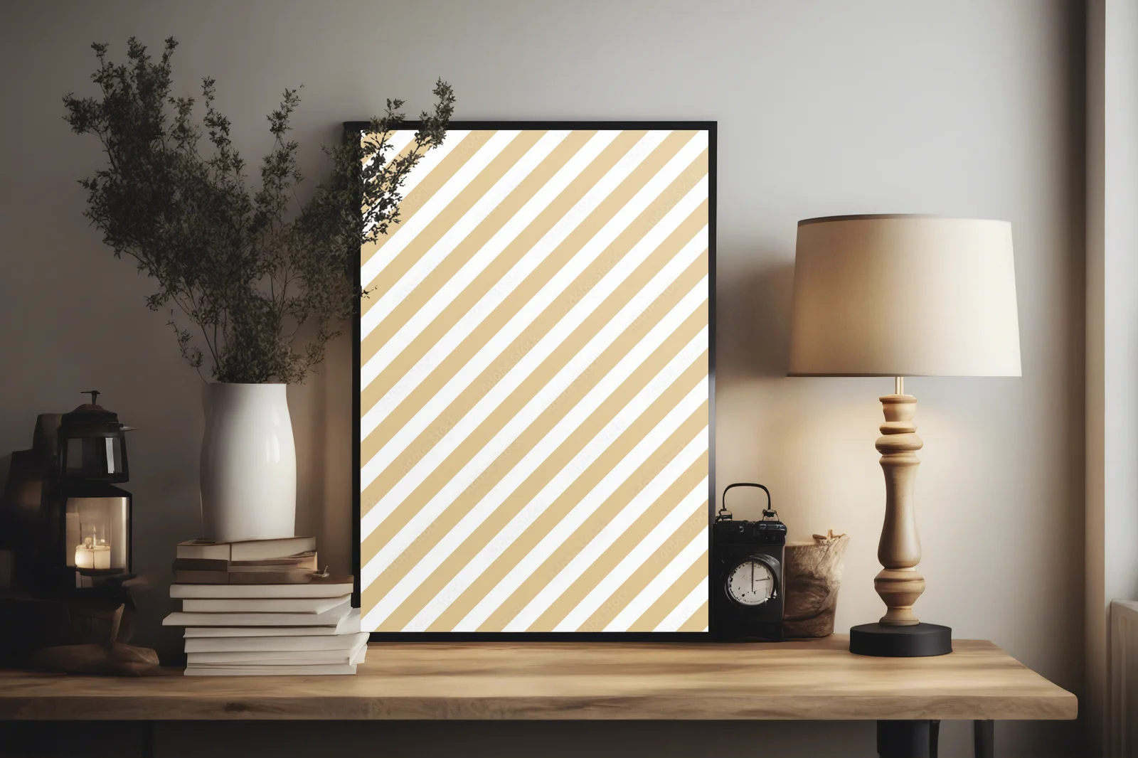 Elegancka beżowa elegancja w prostych liniach