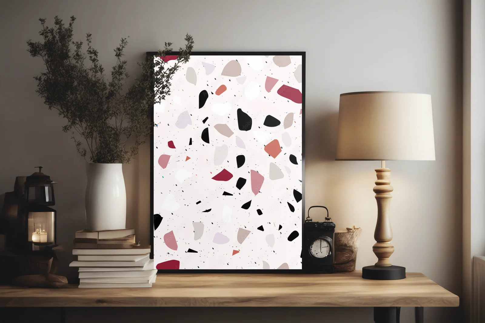 Elegancki terrazzo w subtelnych odcieniach