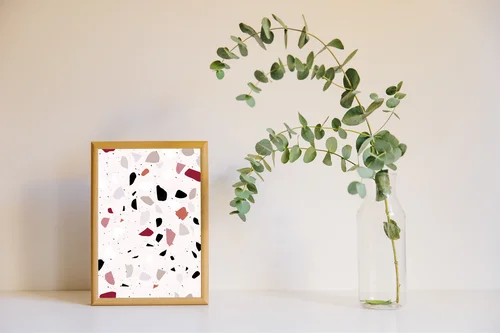 Elegancki terrazzo w subtelnych odcieniach