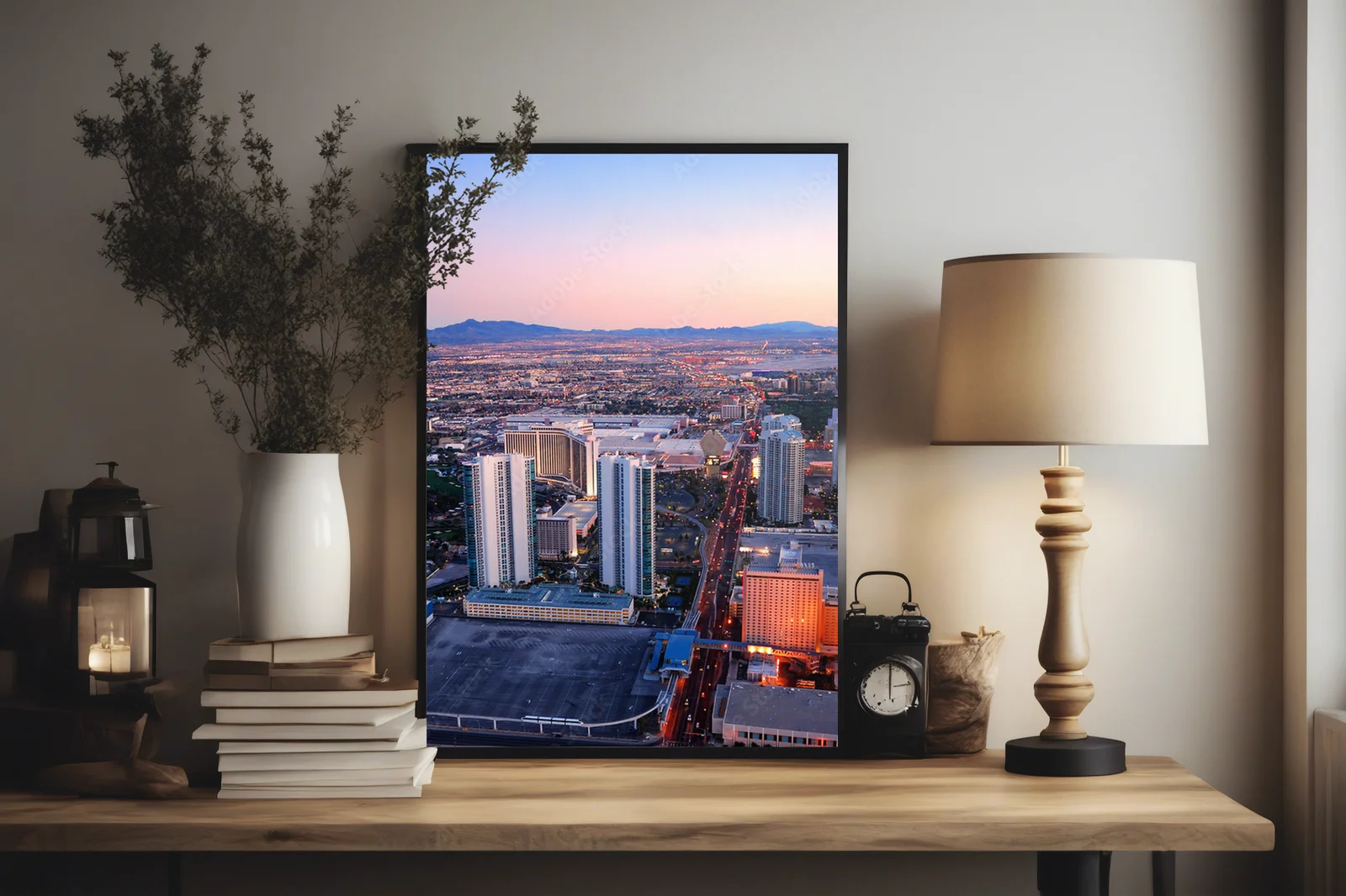 Widok na Las Vegas w hipnotyzujących odcieniach