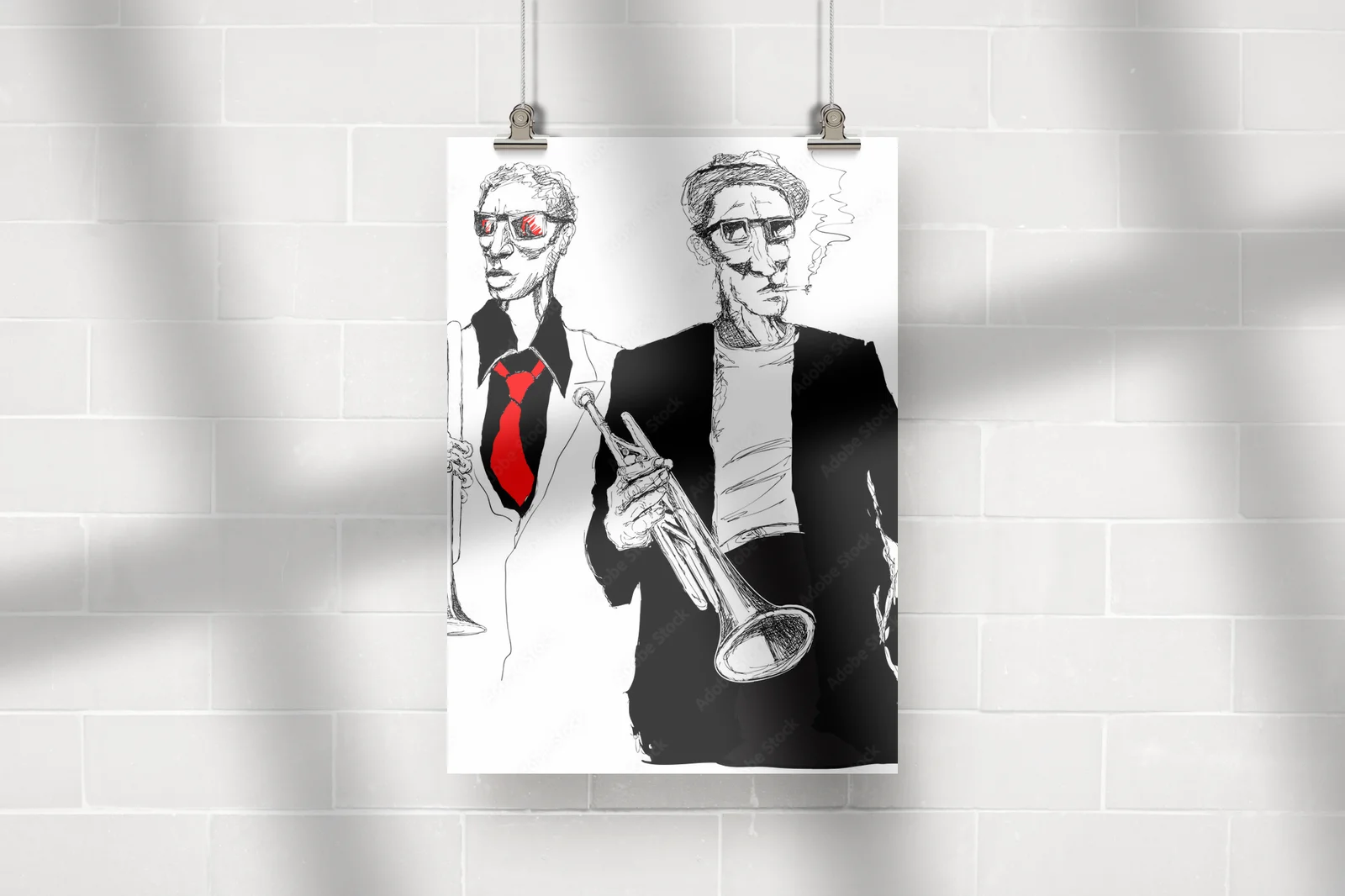 Muzykalna pasja w bieli: Trębacze na tle harmonii