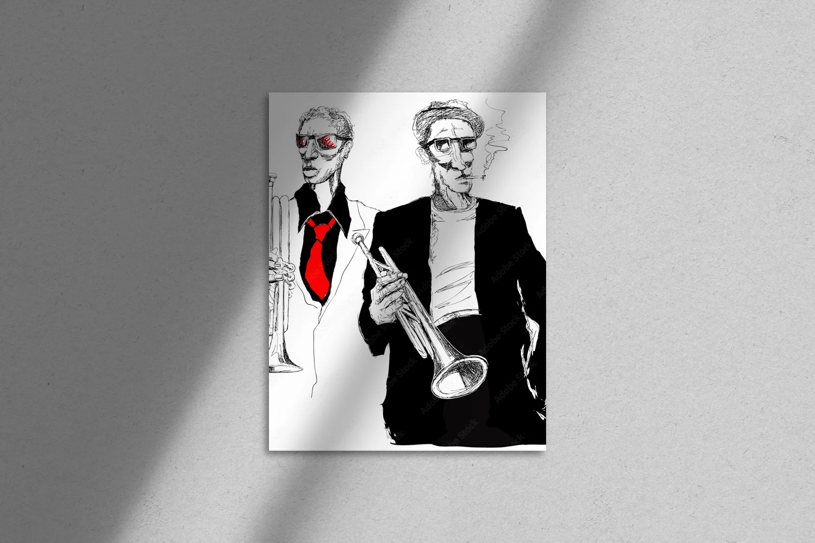 Muzykalna pasja w bieli: Trębacze na tle harmonii