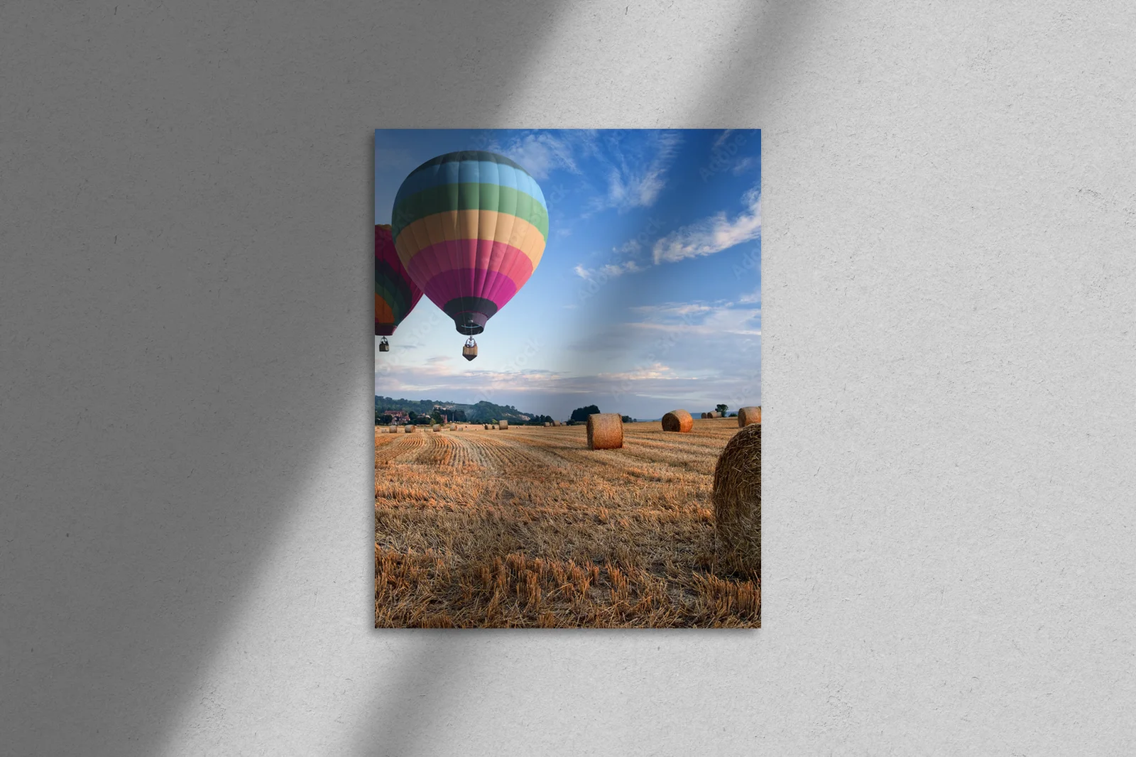 Wspaniałe balony nad słońcem o zachodzie