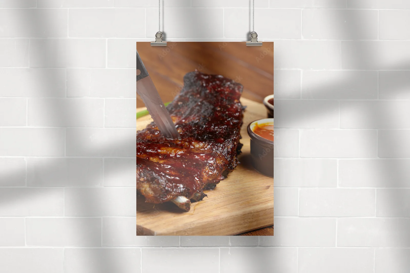 Aromatyczne żeberka BBQ w rustykalnym stylu
