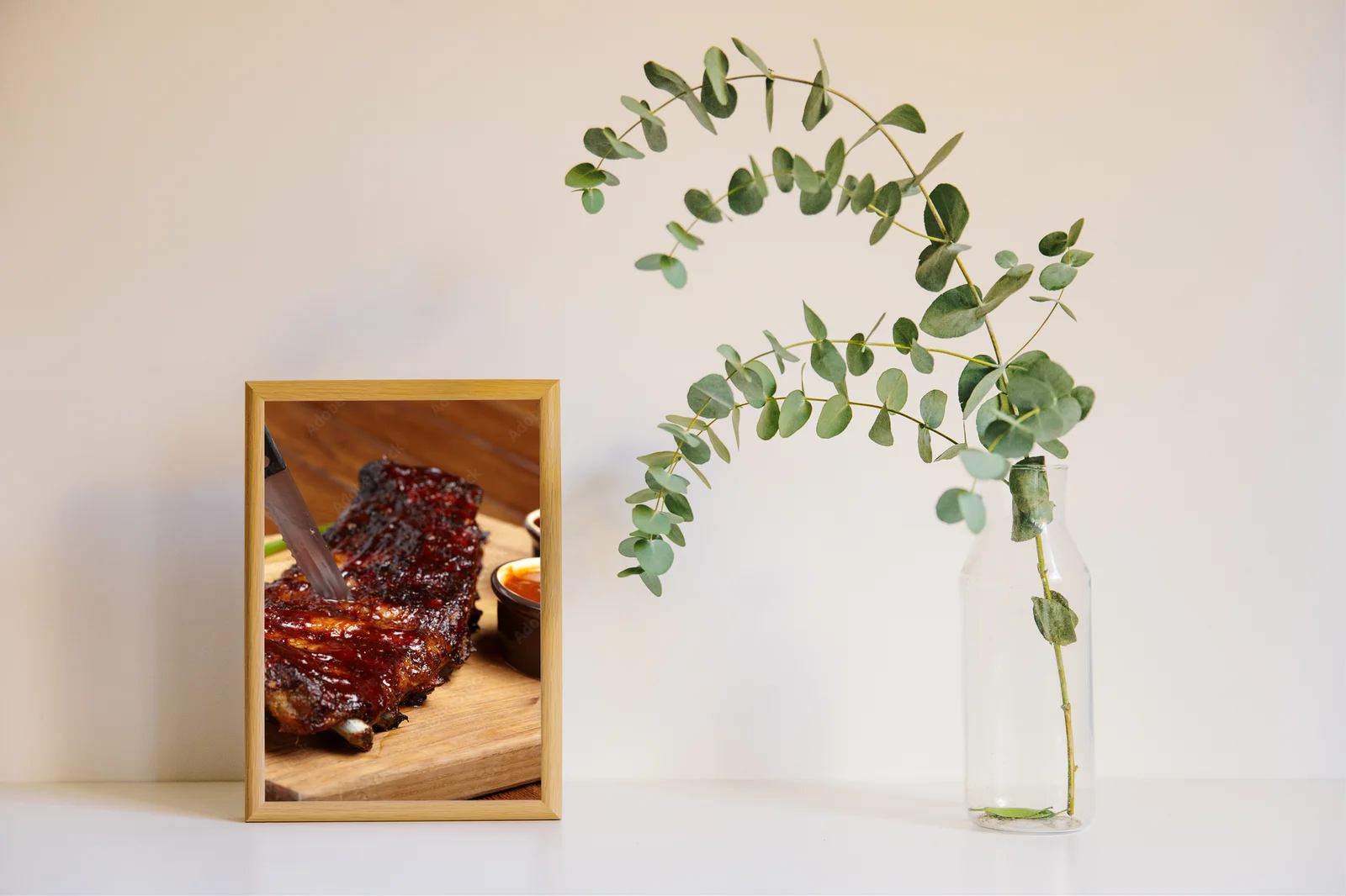 Aromatyczne żeberka BBQ w rustykalnym stylu