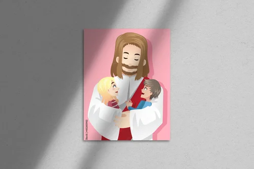 Miłość do dzieci w żywych odcieniach radości