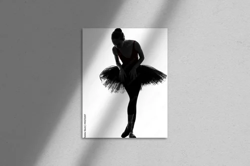 Balerina w lśniącej bieli - elegancja i lekkość