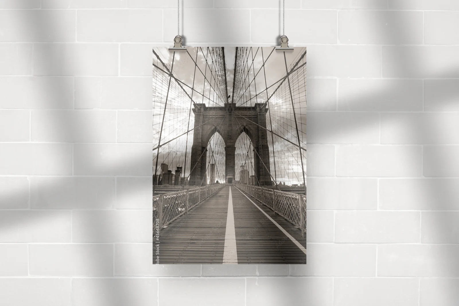 Wznoszący się Brooklyn w nostalgicznych odcieniach