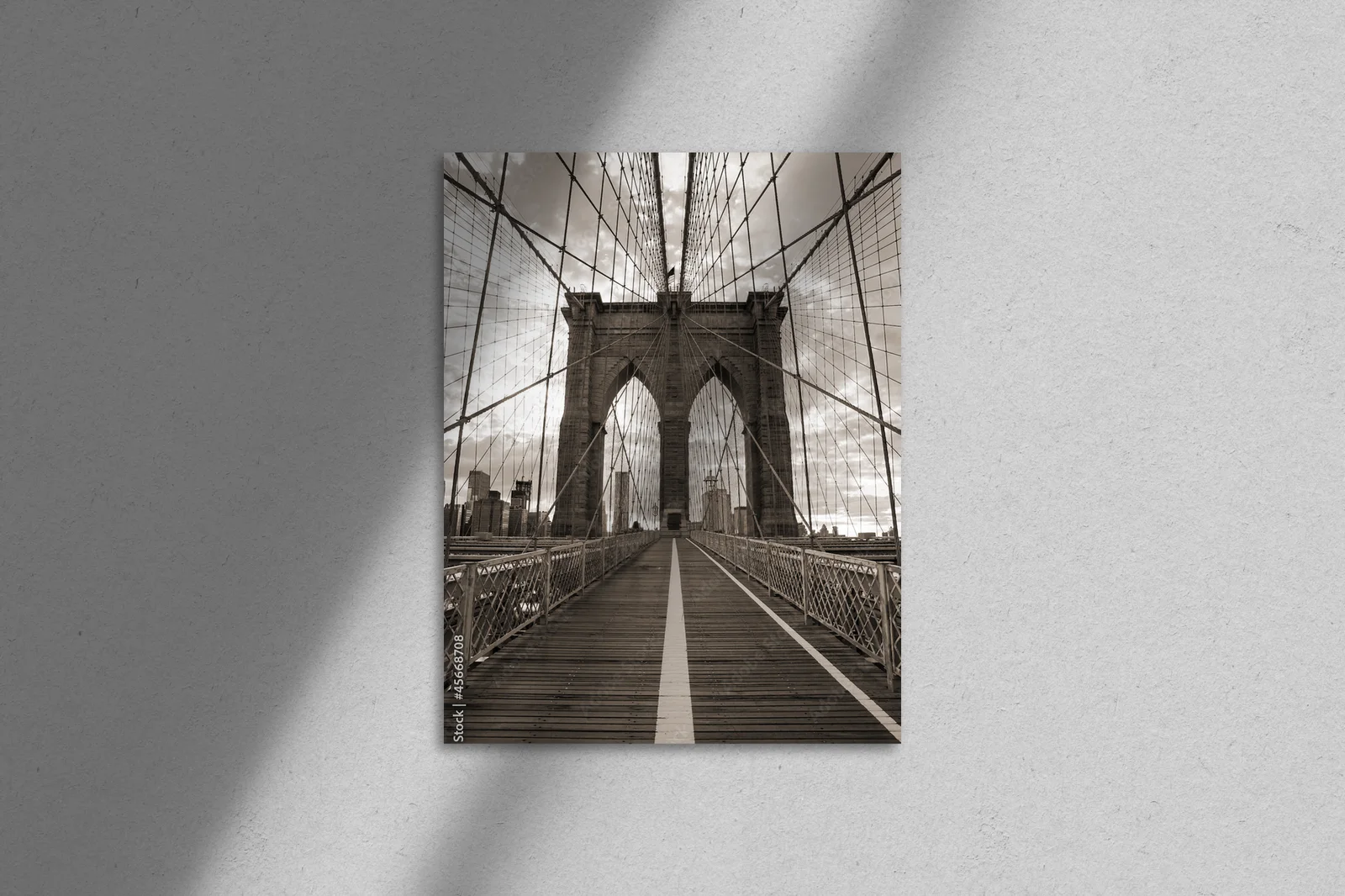 Wznoszący się Brooklyn w nostalgicznych odcieniach