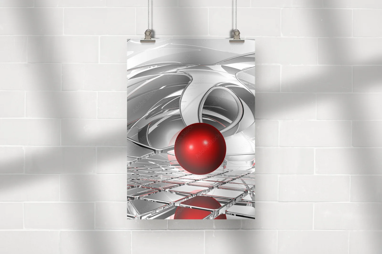 Abstrakcyjna sfera w opalizujących kolorach