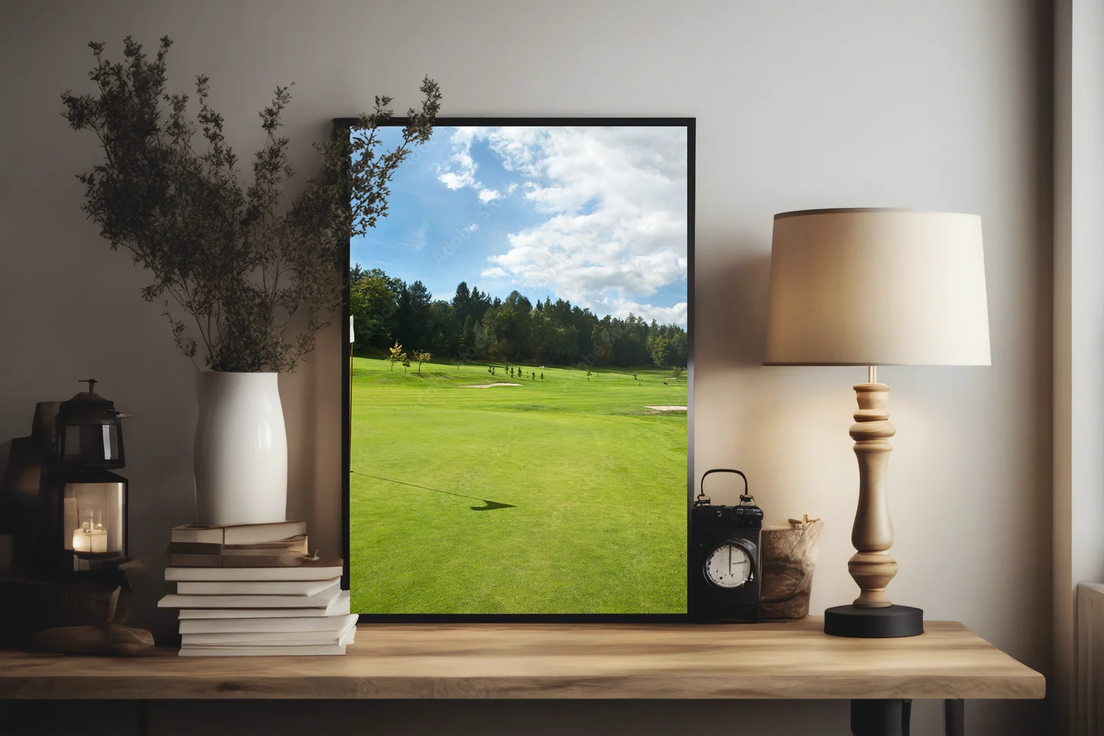 Nostalgiczna podróż po słonecznym polu golfowym