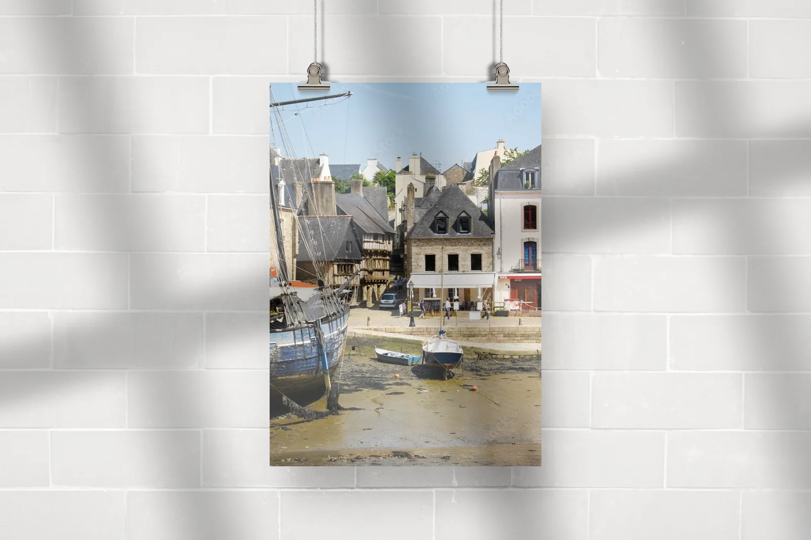 Urokliwy port auray w pastelowych odcieniach