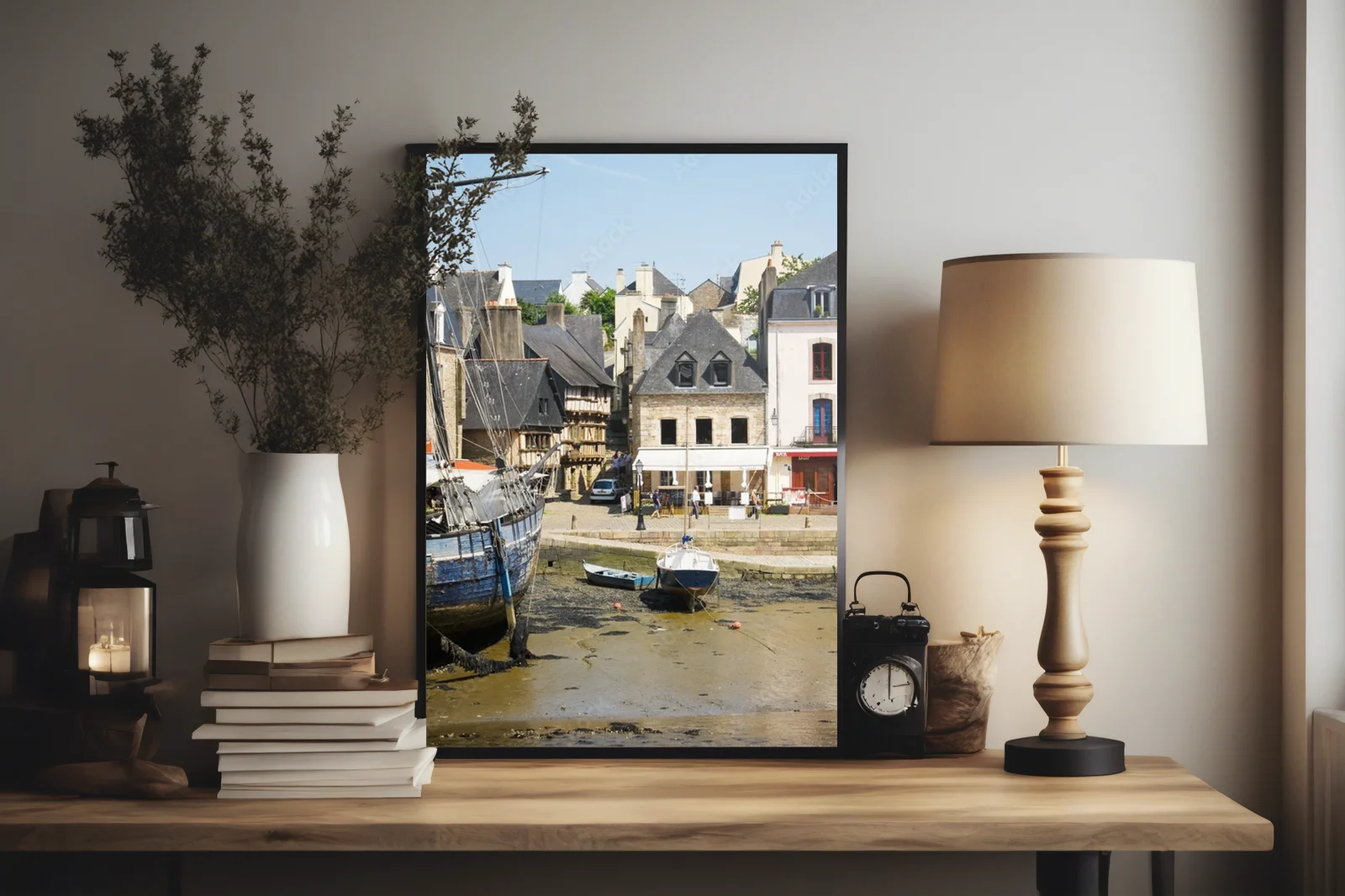 Urokliwy port auray w pastelowych odcieniach