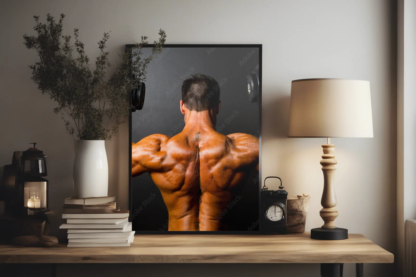 Moc i pasja w czerni: bodybuilding w perfekcji