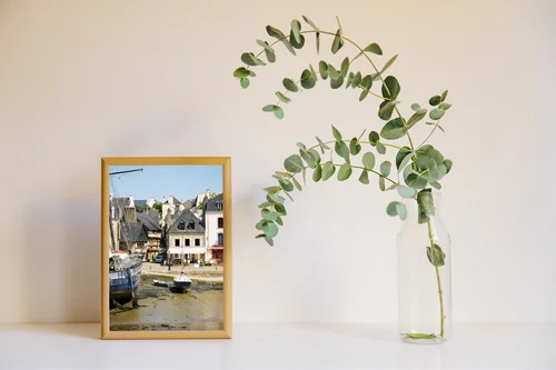 Urokliwy port auray w pastelowych odcieniach