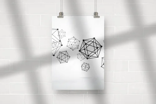 Geometryczna harmonijność w subtelnej bieli