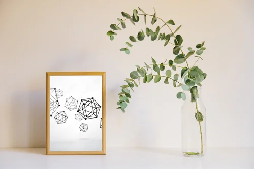 Geometryczna harmonijność w subtelnej bieli