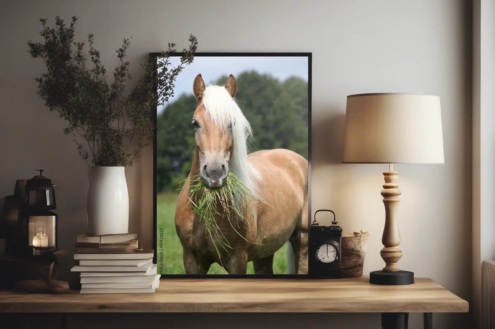 Wspaniała chwila: Haflinger w pastelowej scenerii