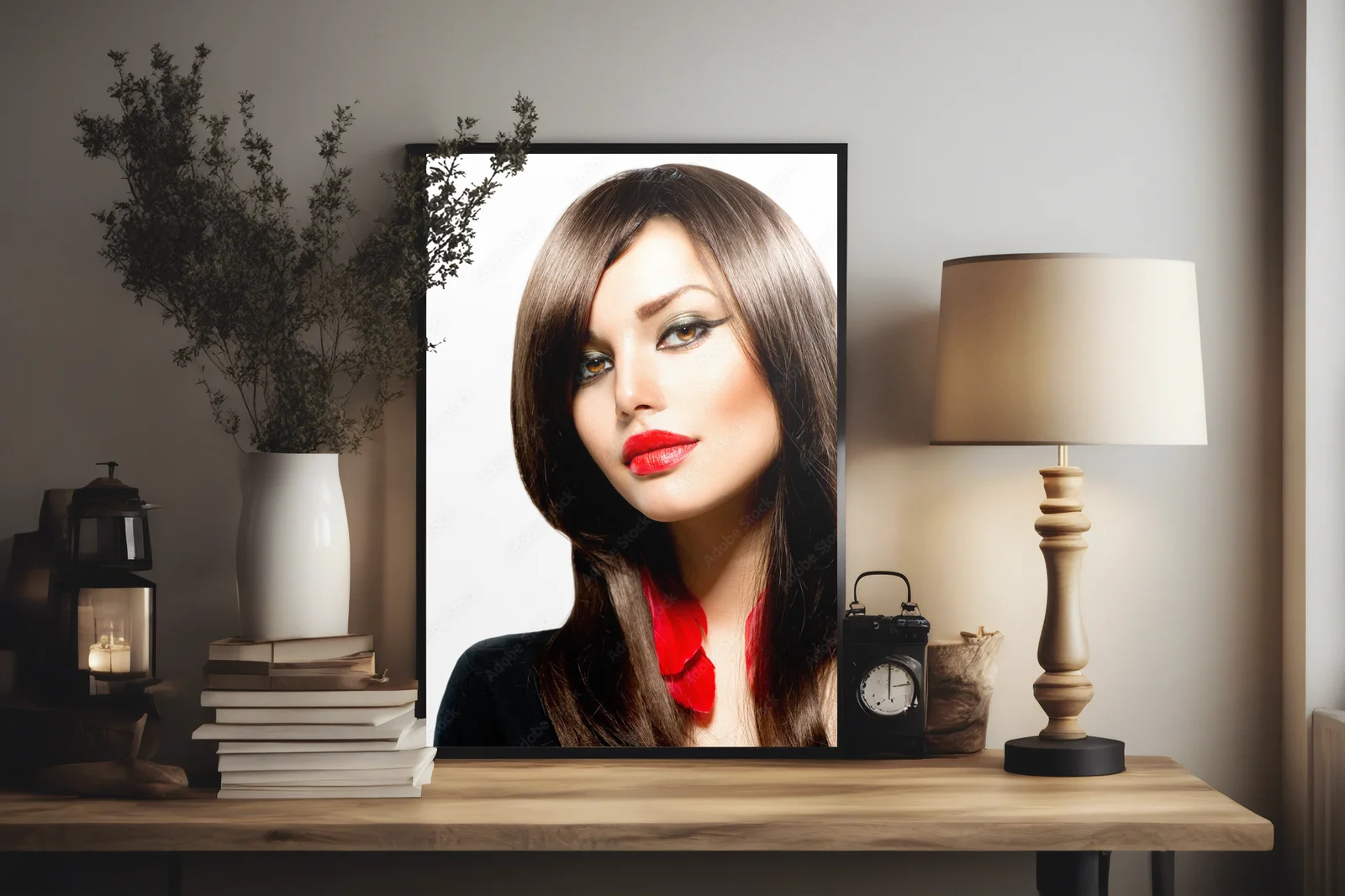 Stylowy portret kobiety w eleganckiej bieli