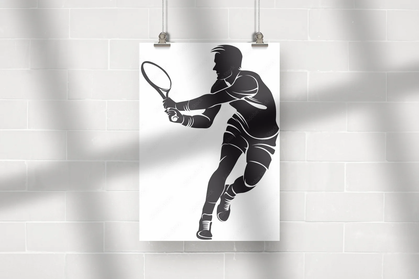 Silhouette tenisisty – dynamiczna sztuka ruchu