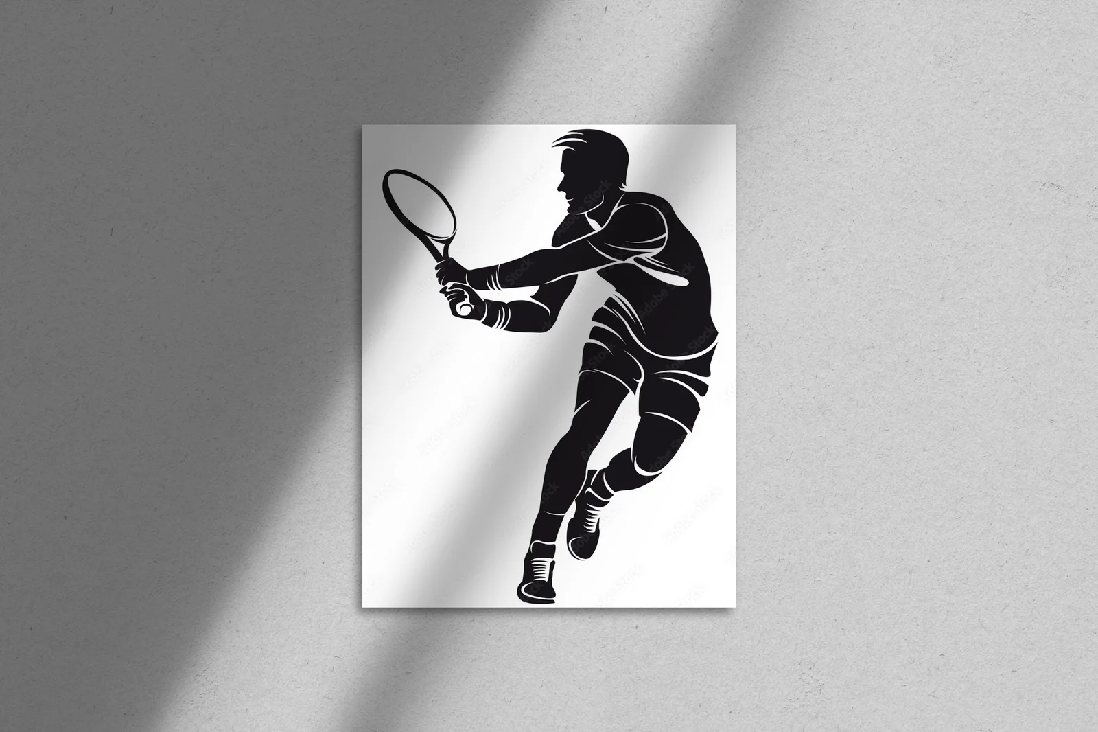 Silhouette tenisisty – dynamiczna sztuka ruchu
