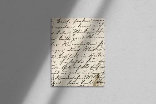 Vintage'owa kaligrafia w pastelowych odcieniach