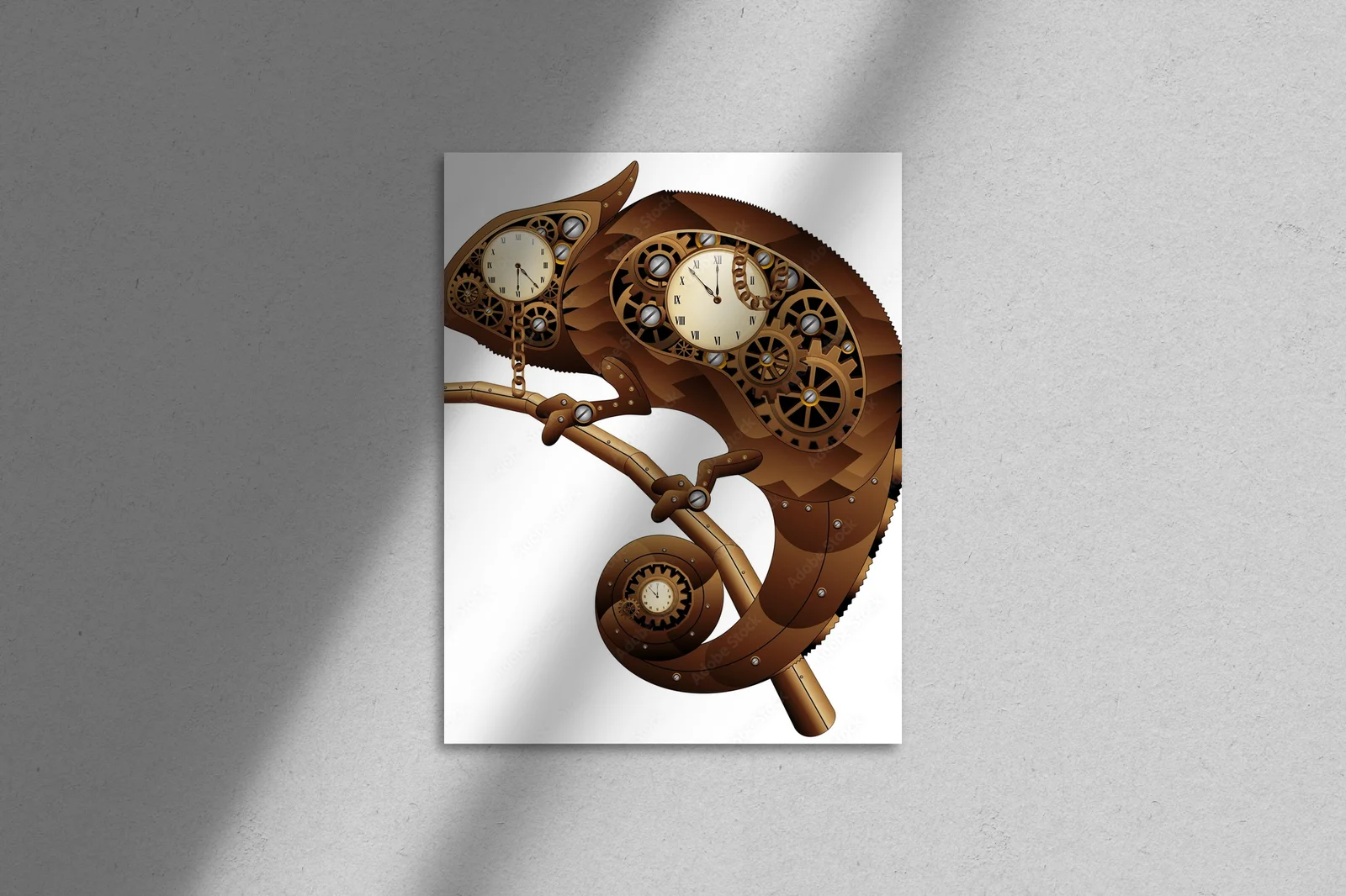 Magiczną estetyka steampunkowego kameleona