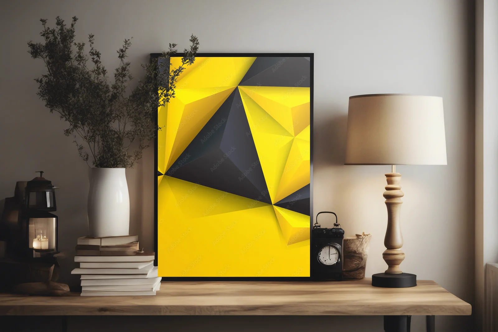 Nowoczesne geometrie w promiennych barwach