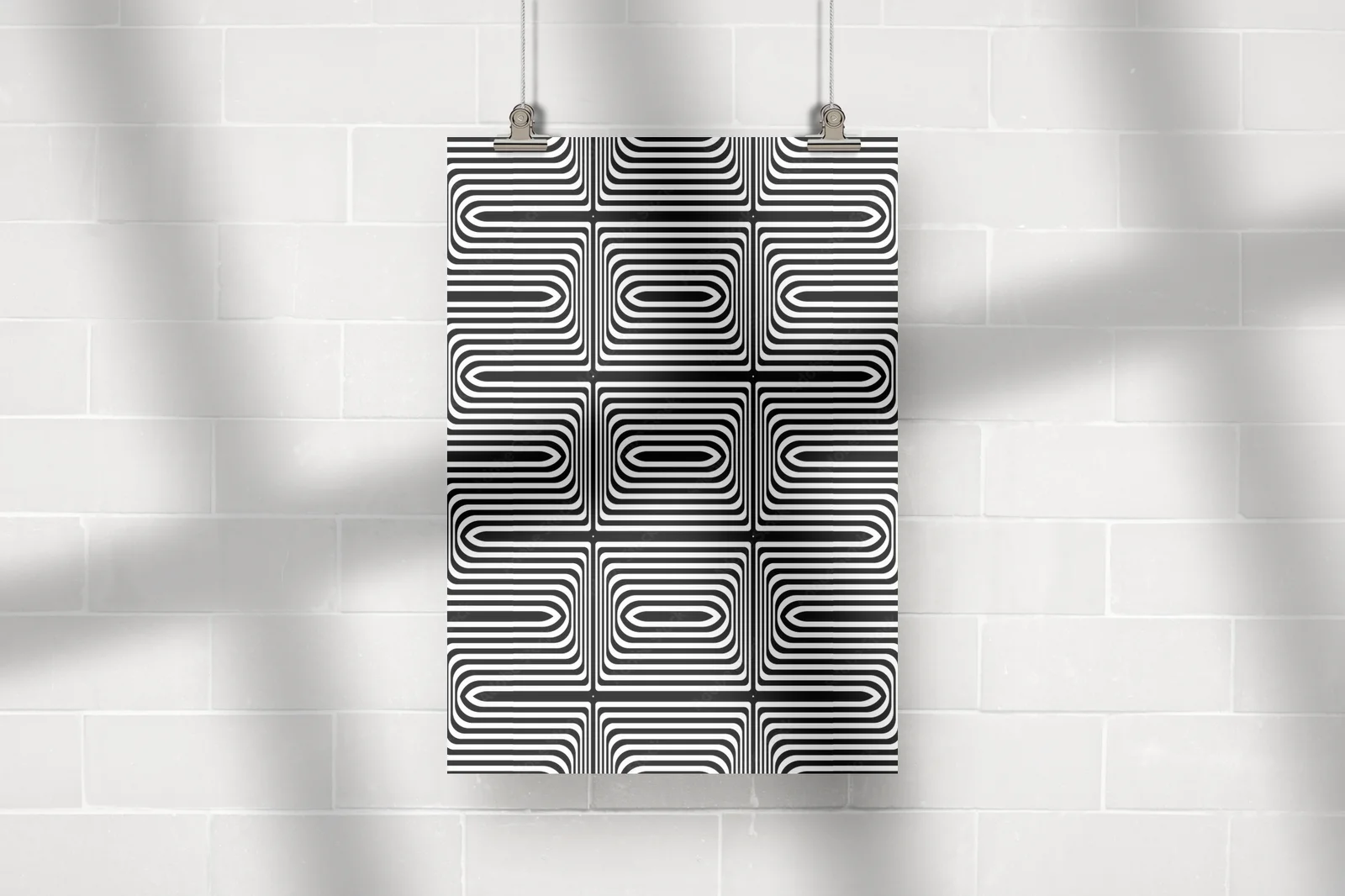 Seamless geometric texture w głębokich barwach czerni
