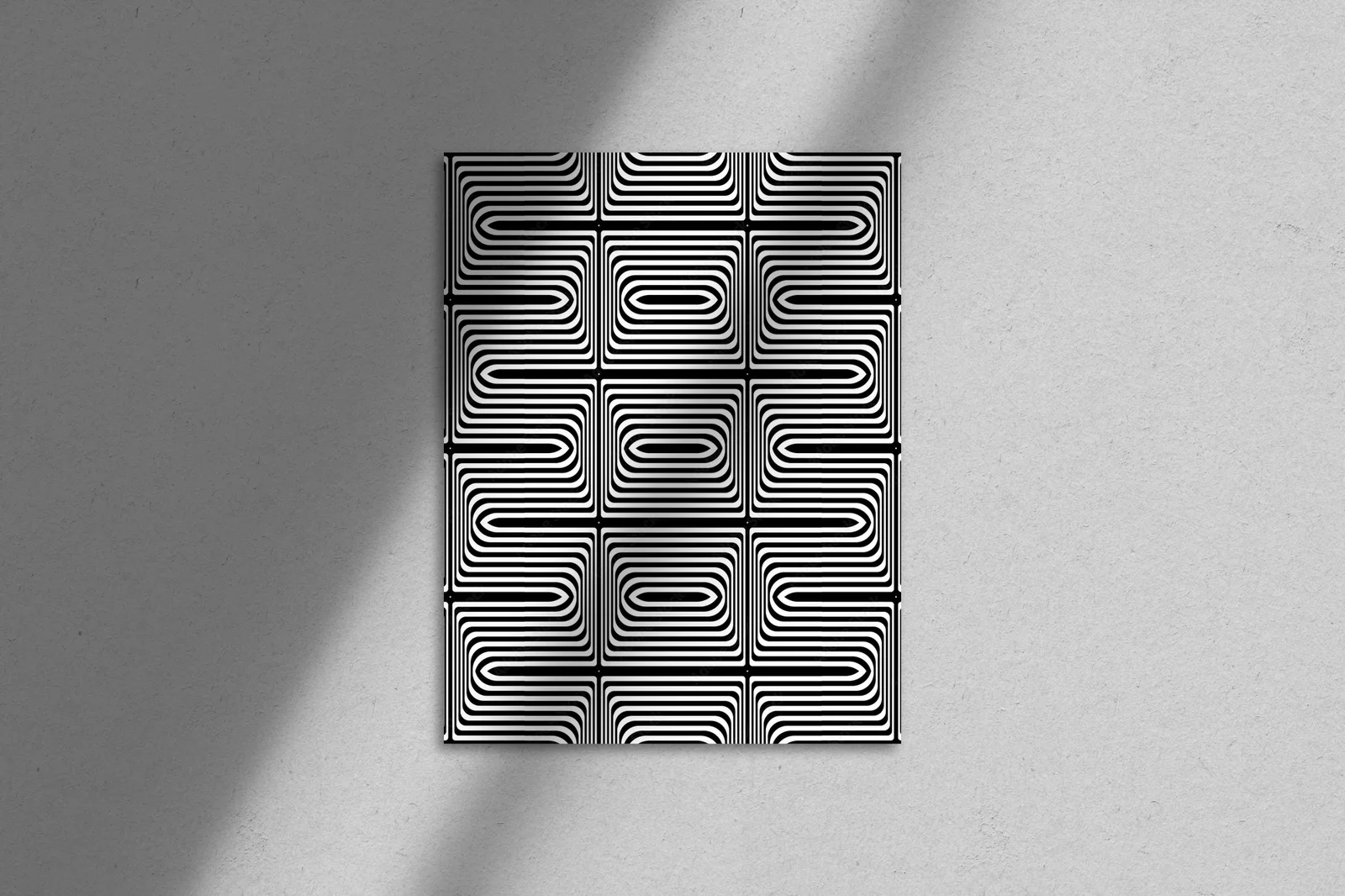 Seamless geometric texture w głębokich barwach czerni