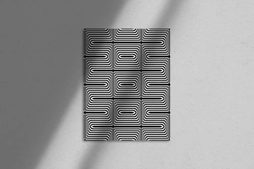 Seamless geometric texture w głębokich barwach czerni