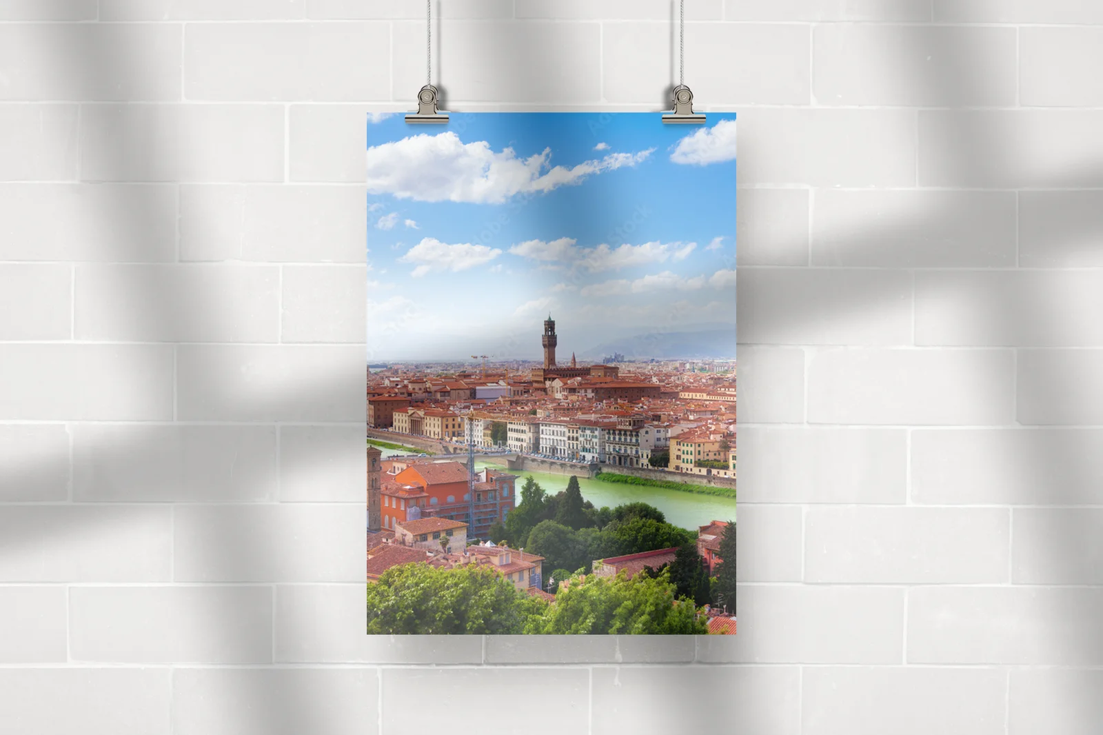 Zachwycająca panorama Florencji nad rzeką Arno