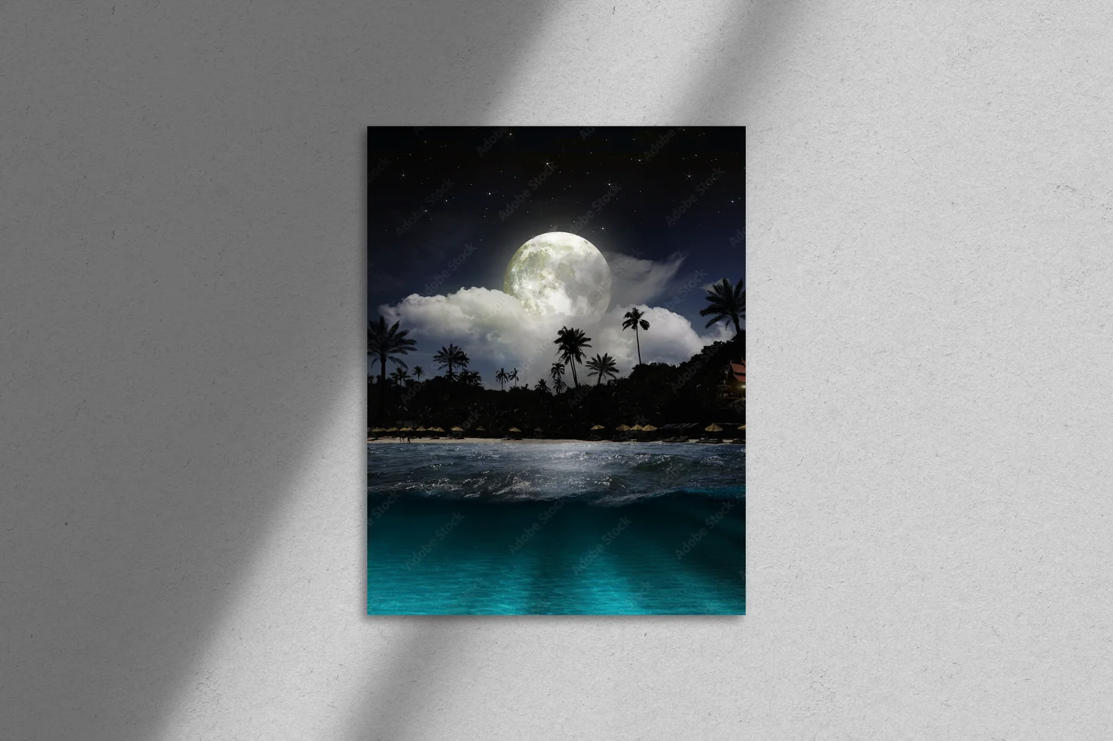Nocna plaża - ukojenie w ciemnych barwach