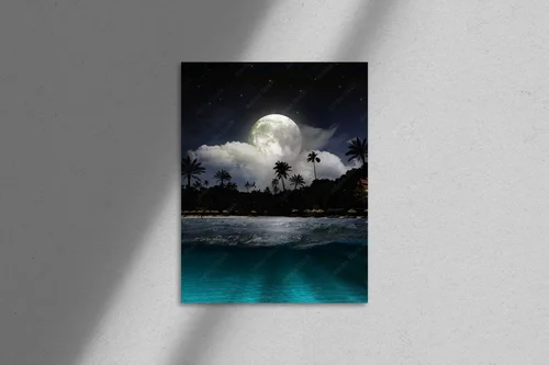 Nocna plaża - ukojenie w ciemnych barwach
