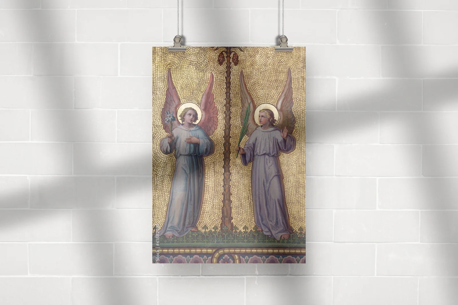 Fresco aniołów w kościele karmelitów