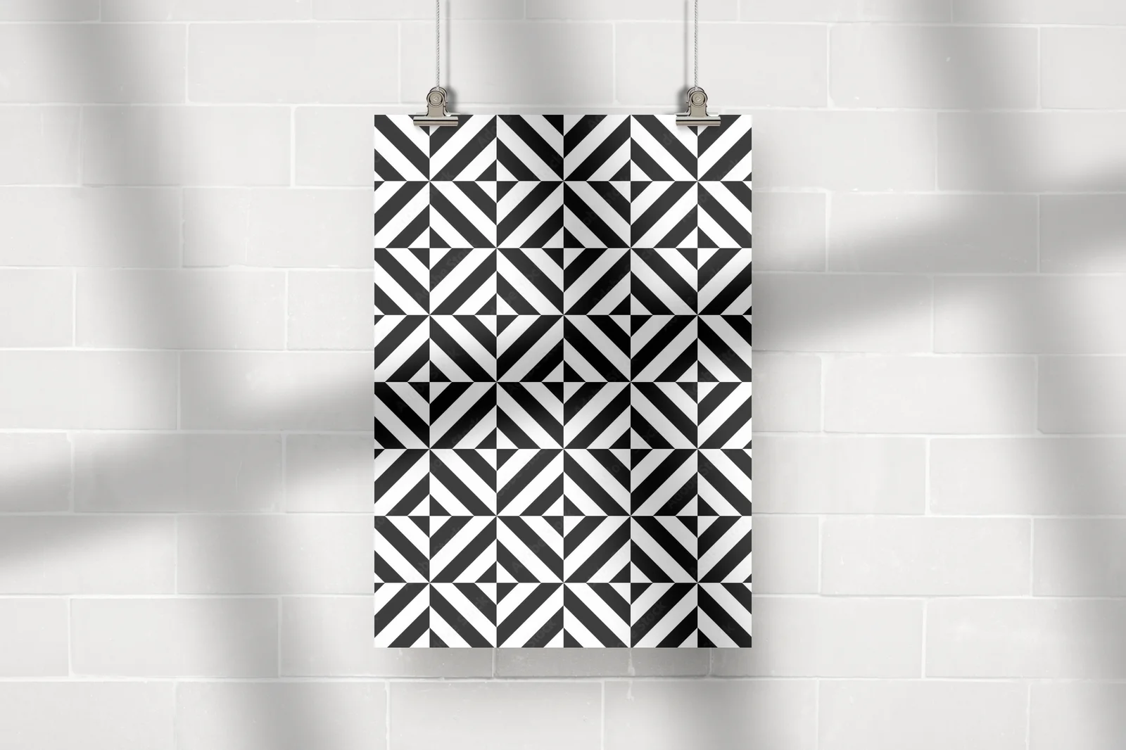 Monochromatyczna elegancja w geometrycznych kształtach