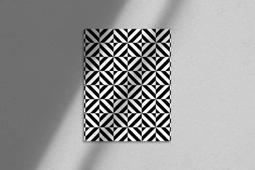 Monochromatyczna elegancja w geometrycznych kształtach