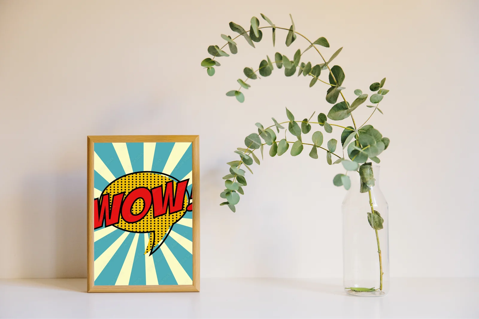 Ekspresyjny pop art w jasnych barwach energii