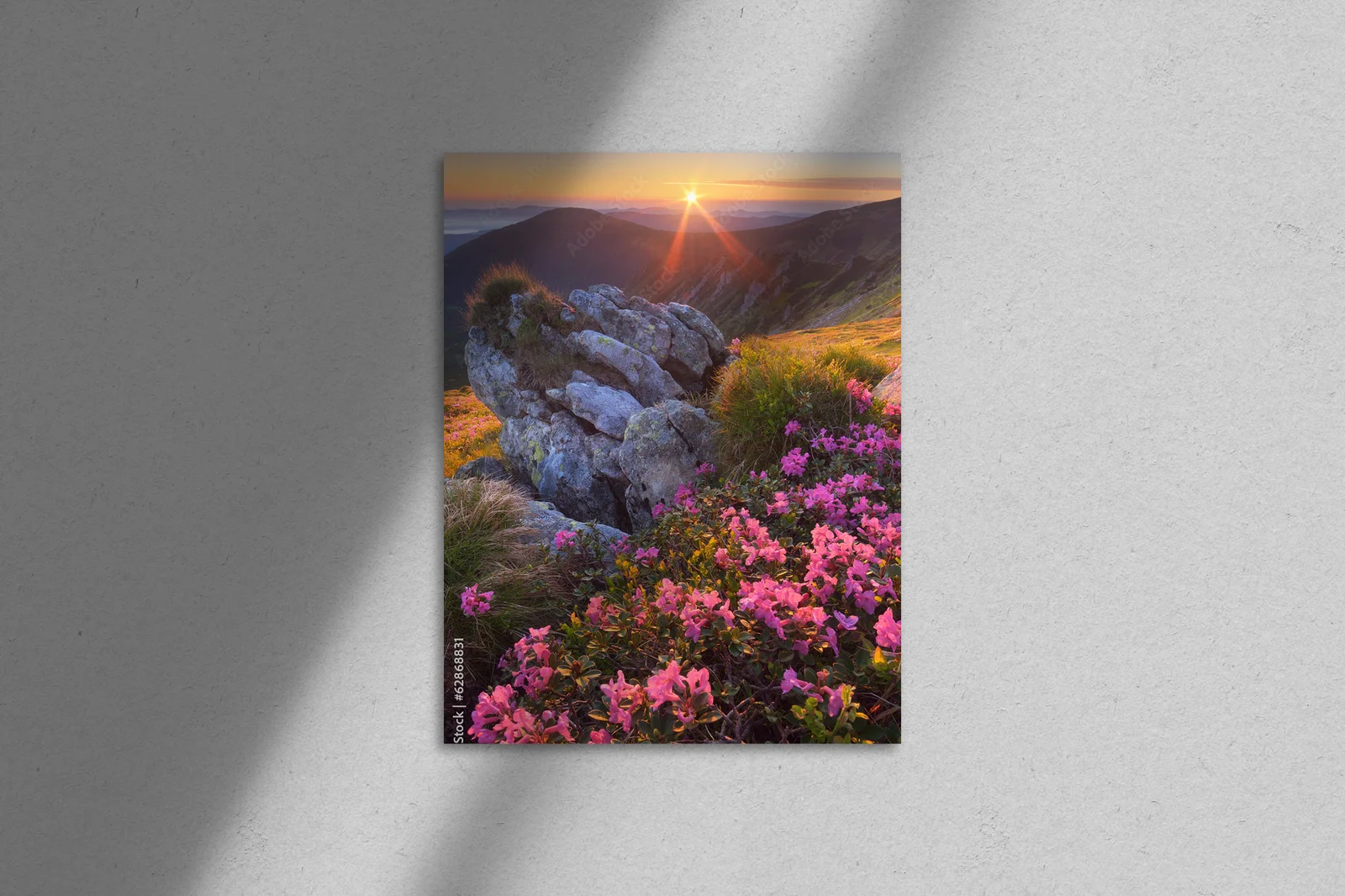 Fantastyczna wiosenna sceneria górskiej doliny
