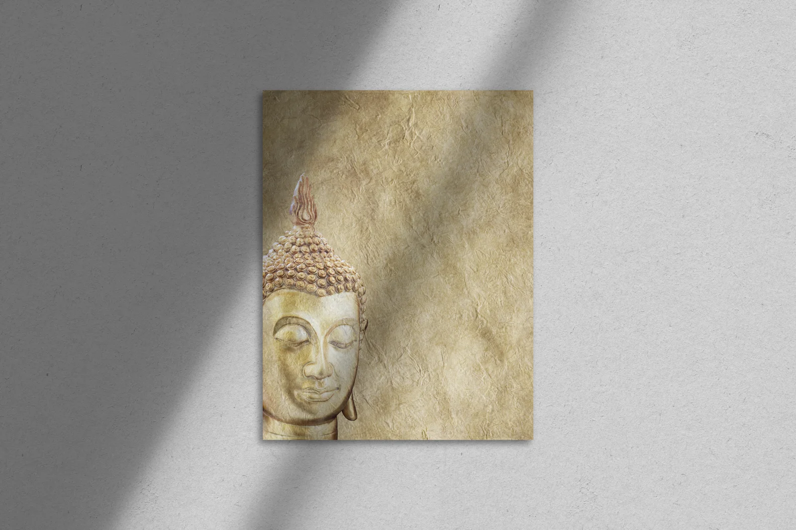 Mistyczny Budda w delikatnych odcieniach pergaminu