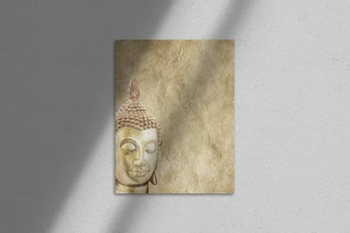 Mistyczny Budda w delikatnych odcieniach pergaminu