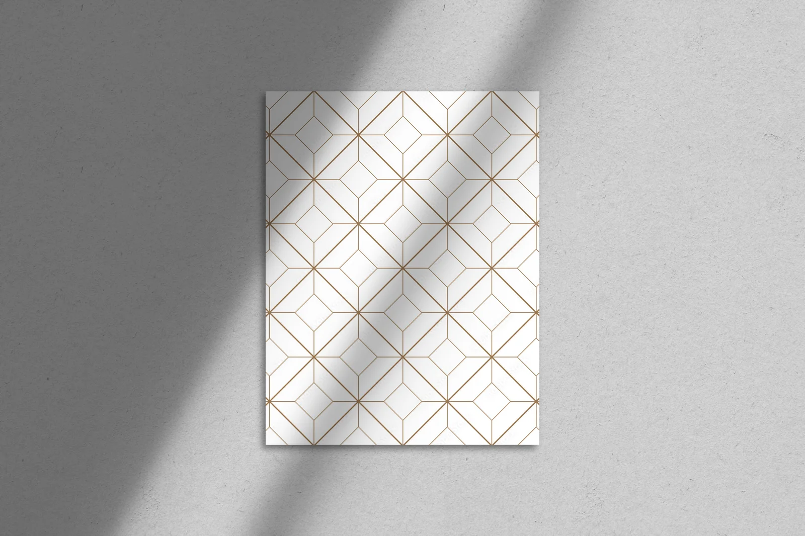 Geometryczne motywy w promiennych odcieniach bieli