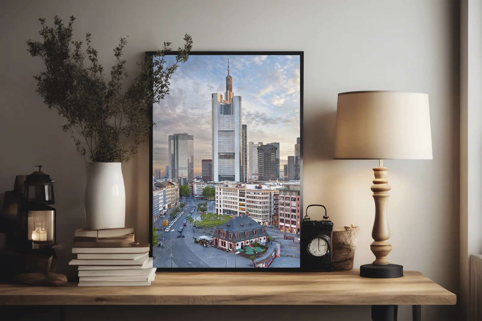Urbanistyczna harmonijność Frankfurtu w pastelowych odcieniach